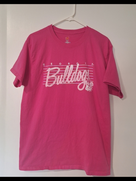 Tops - Pink Vintage Retro Georgia Bulldogs T-Shirt